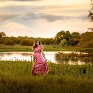 ASOS maternity dress - pinky mauve